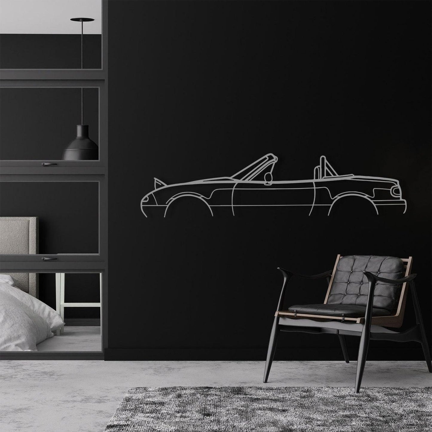 Metal Classic Sports Car Wall Art