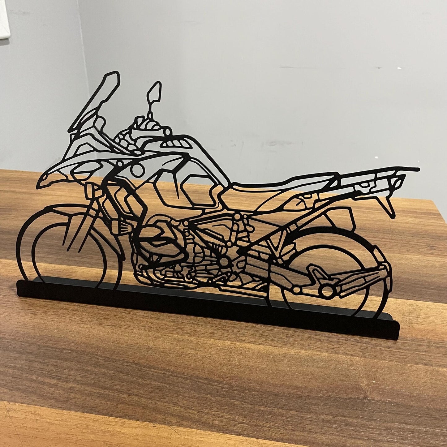 Motorcycle Decor Metal Stand Art