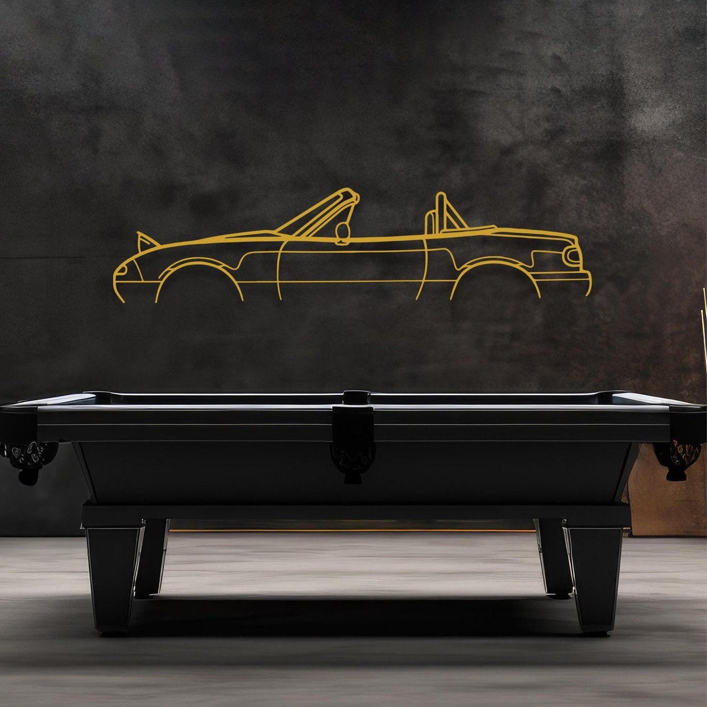 Metal Classic Sports Car Wall Art