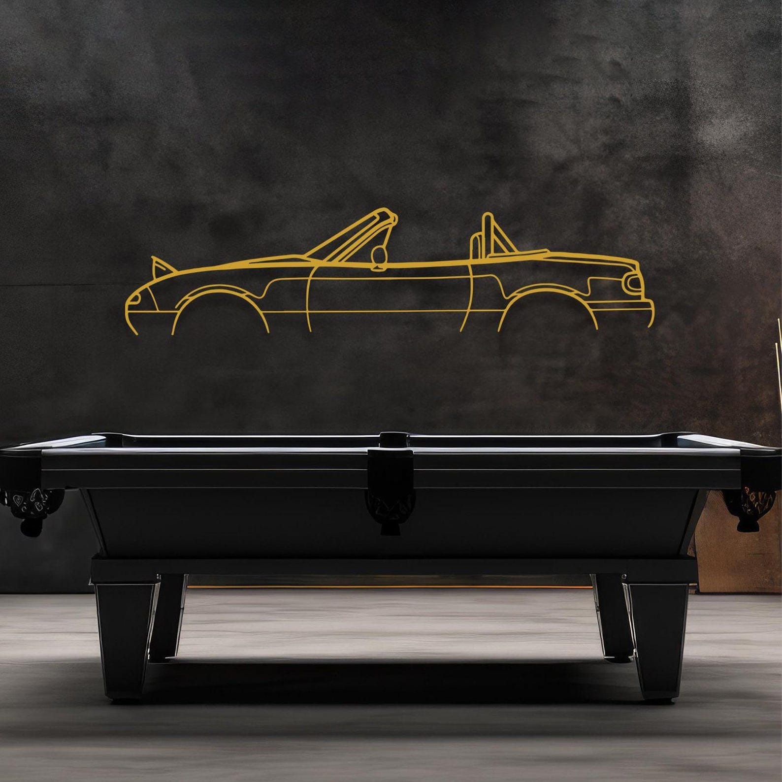 Metal Classic Sports Car Wall Art