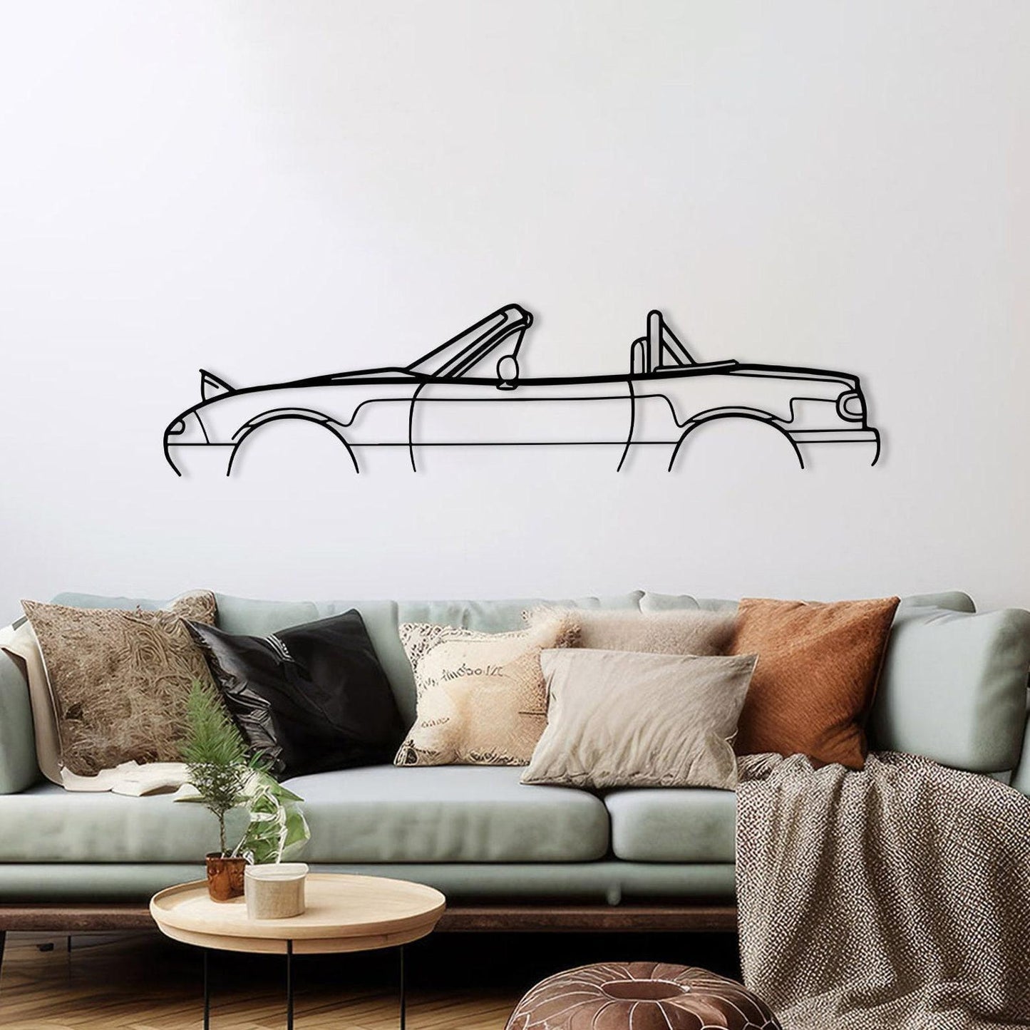 Metal Classic Sports Car Wall Art