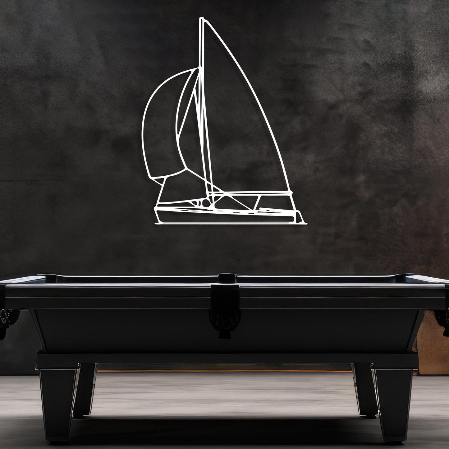 Modern Metal Sailboat Wall Art