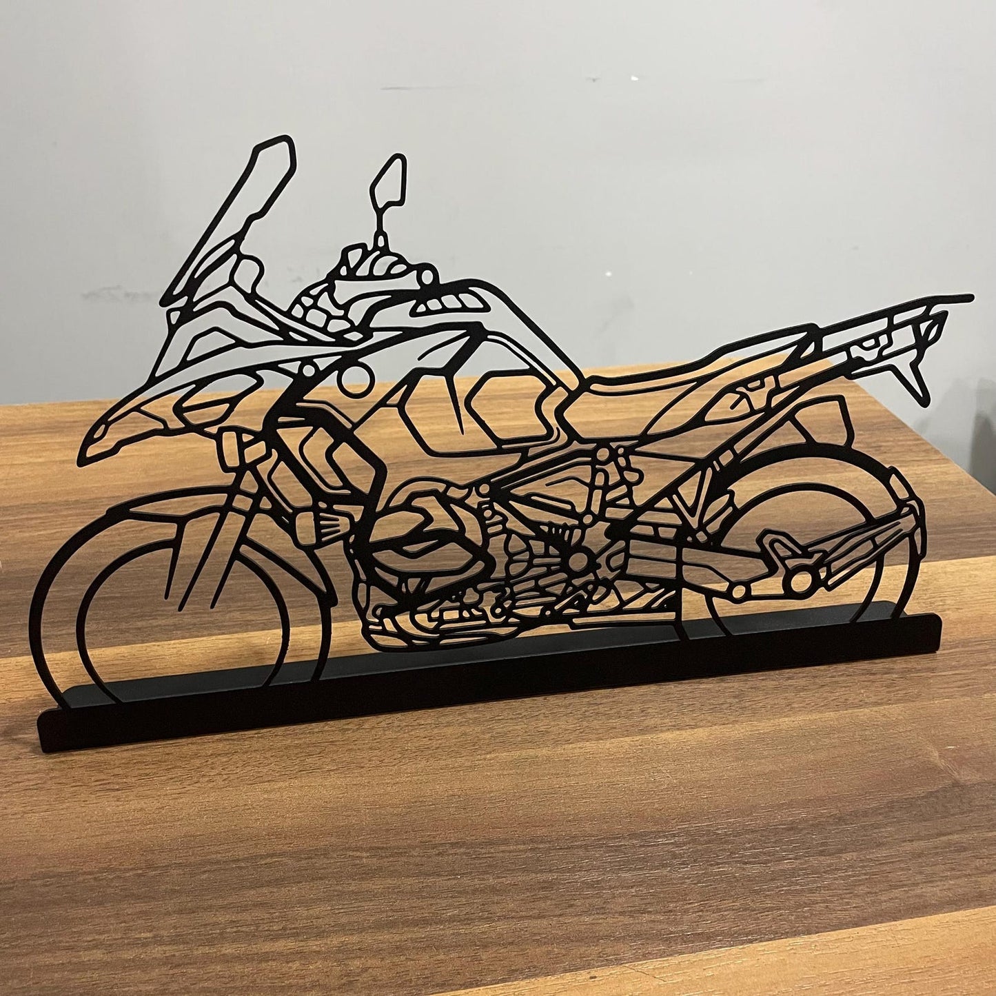 Motorcycle Decor Metal Stand Art