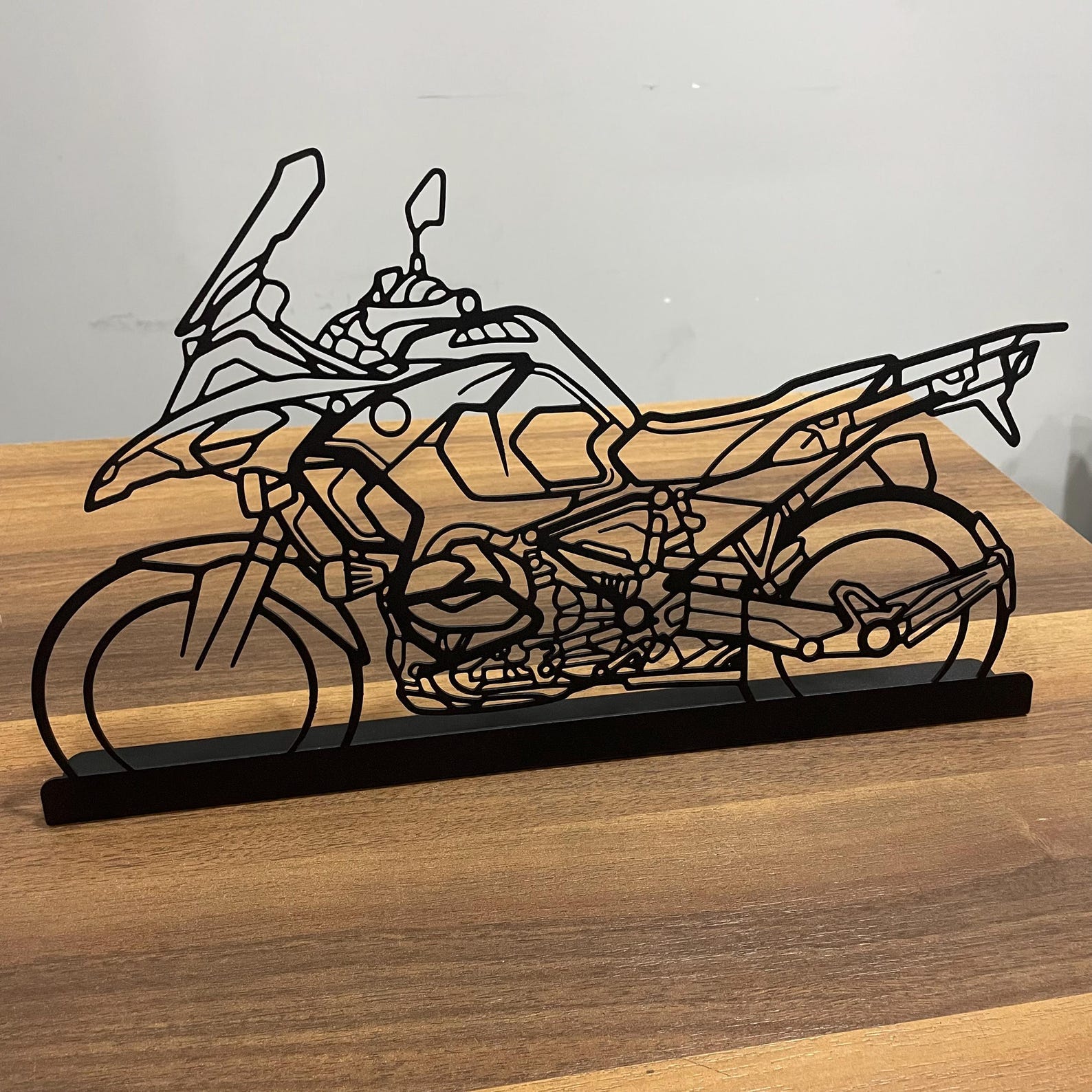Motorcycle Decor Metal Stand Art
