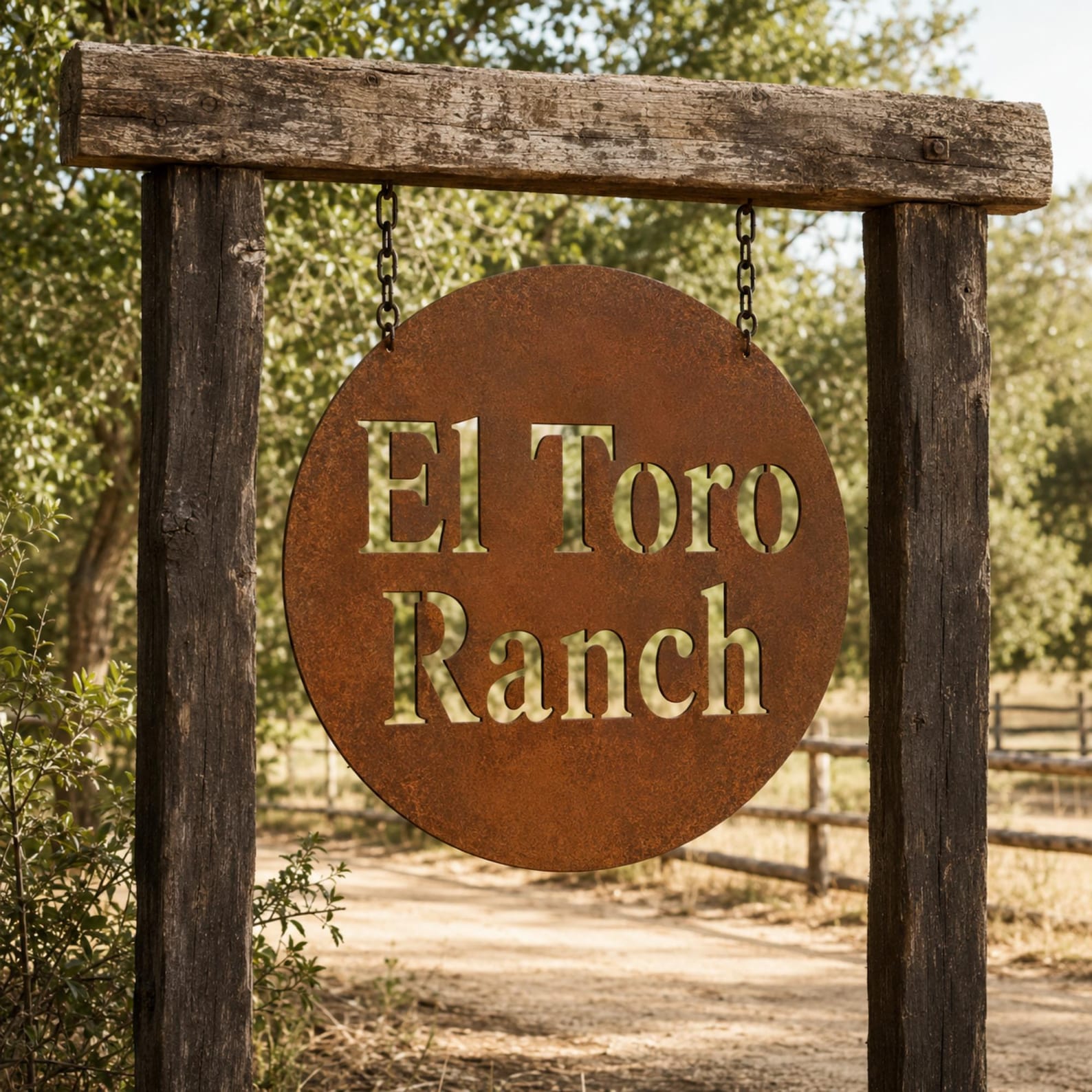 Custom Raw Steel Sign
