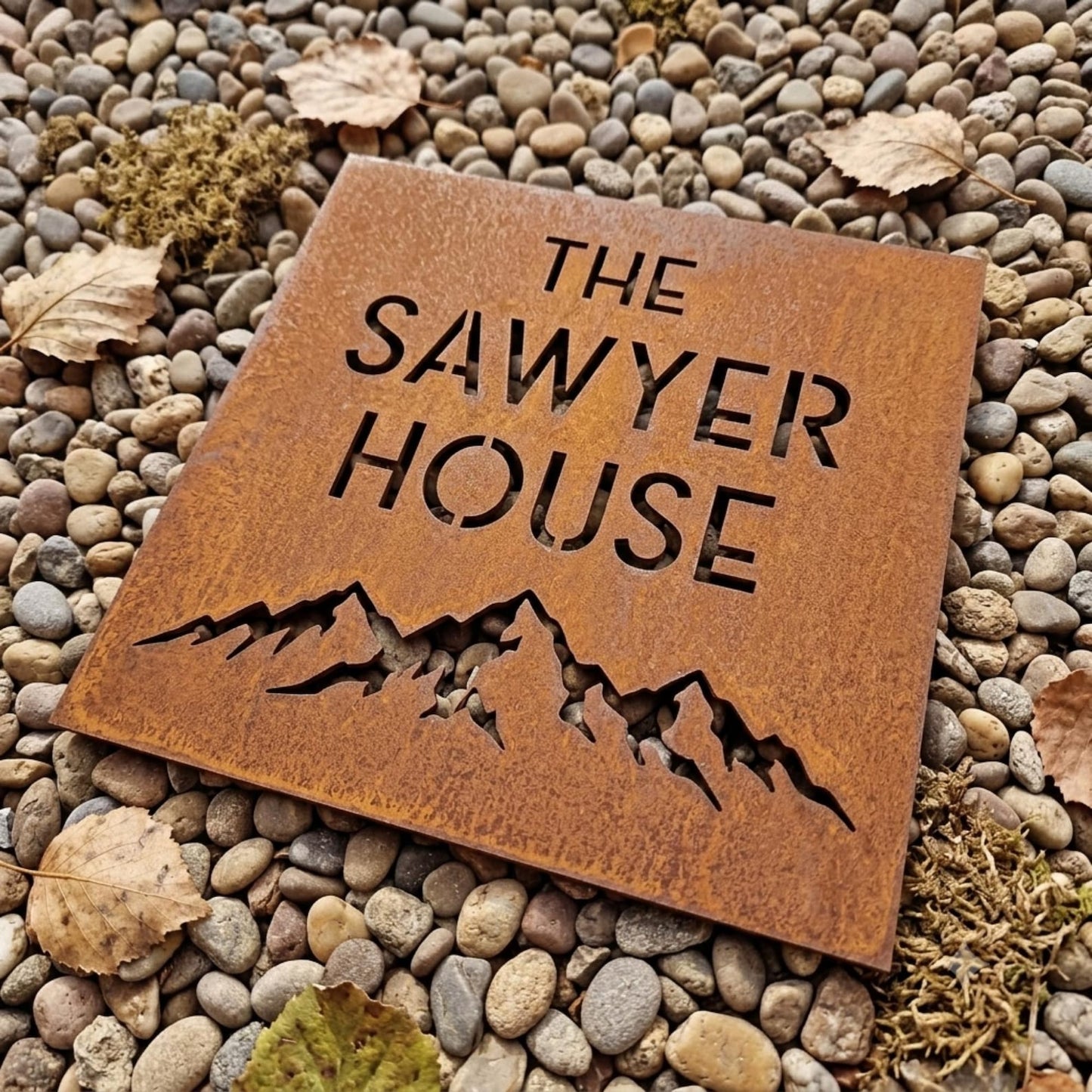Custom Raw Steel Sign