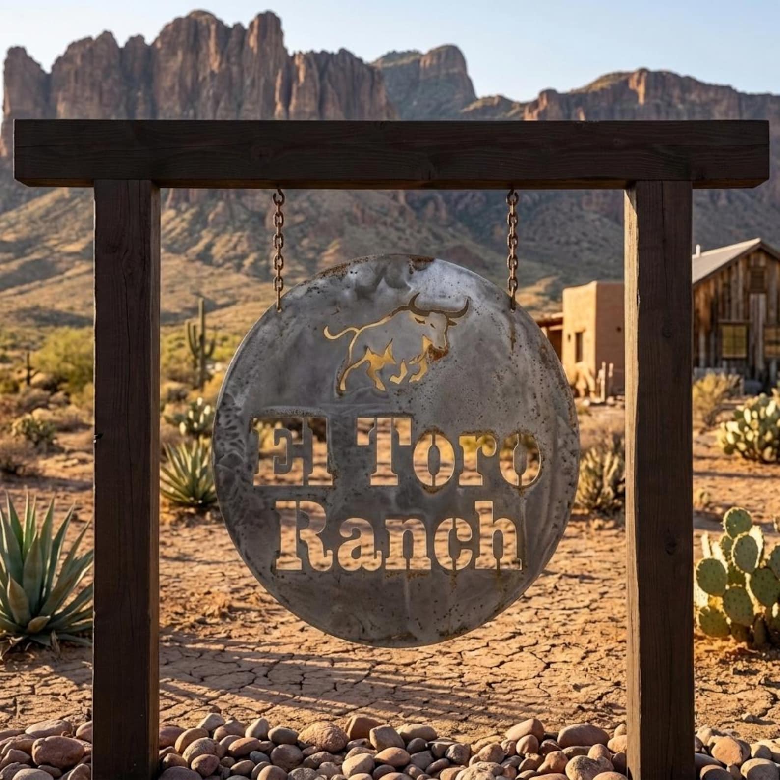 Custom Raw Steel Sign