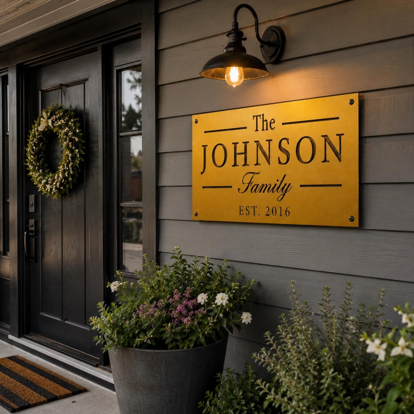 Custom Raw Steel Sign