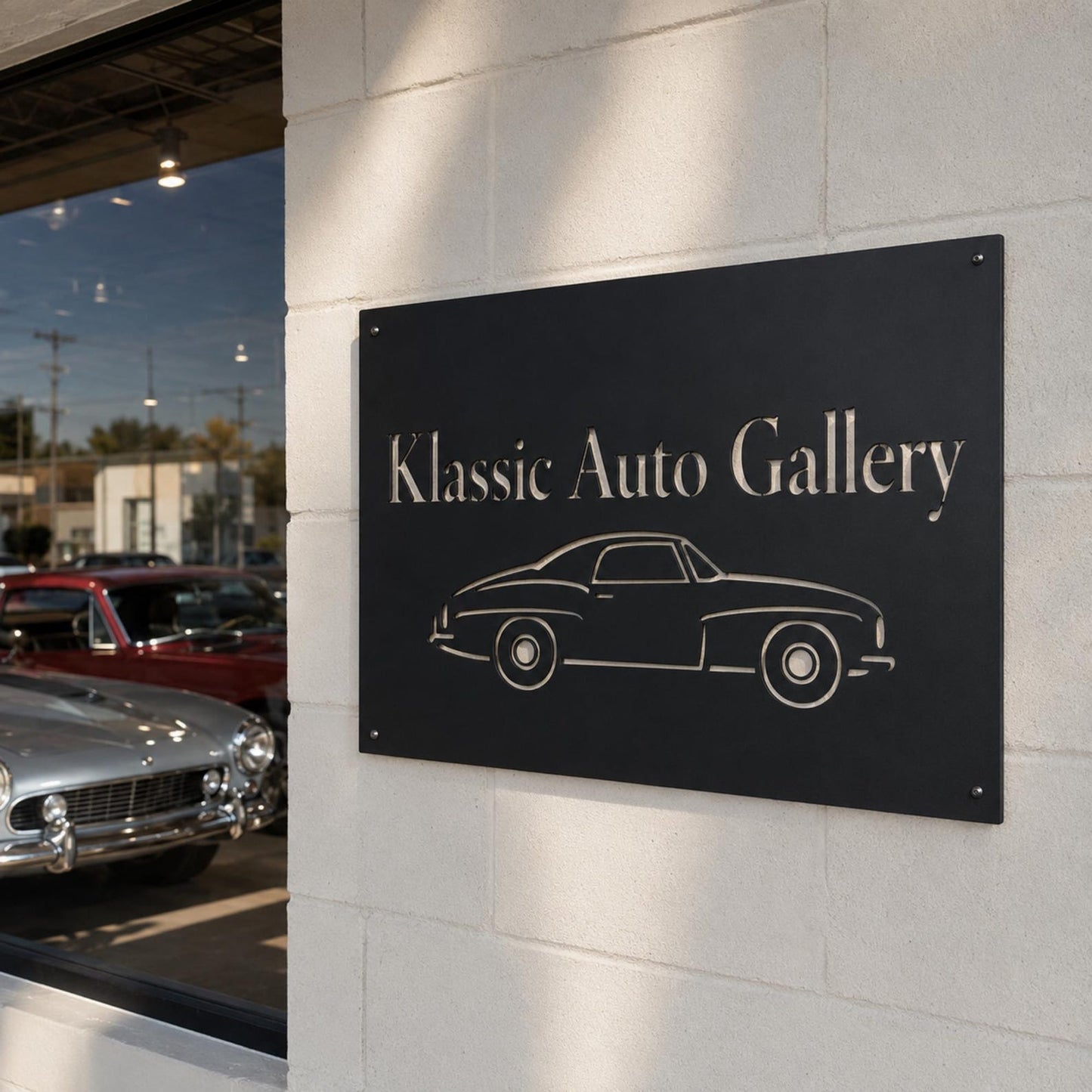 Custom Raw Steel Sign