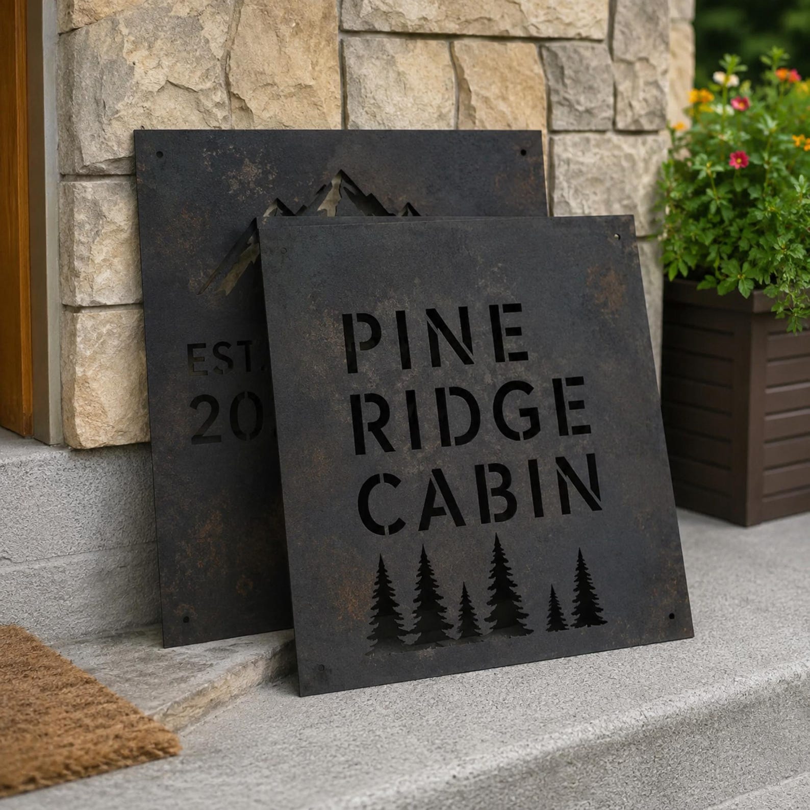 Custom Raw Steel Sign