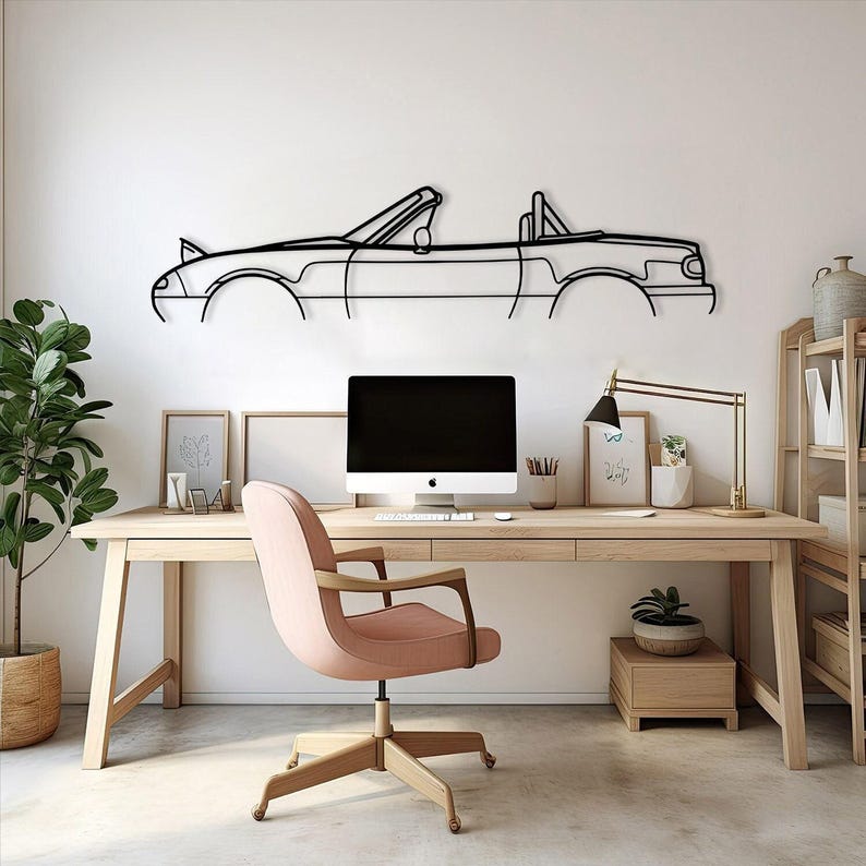 Metal Classic Sports Car Wall Art