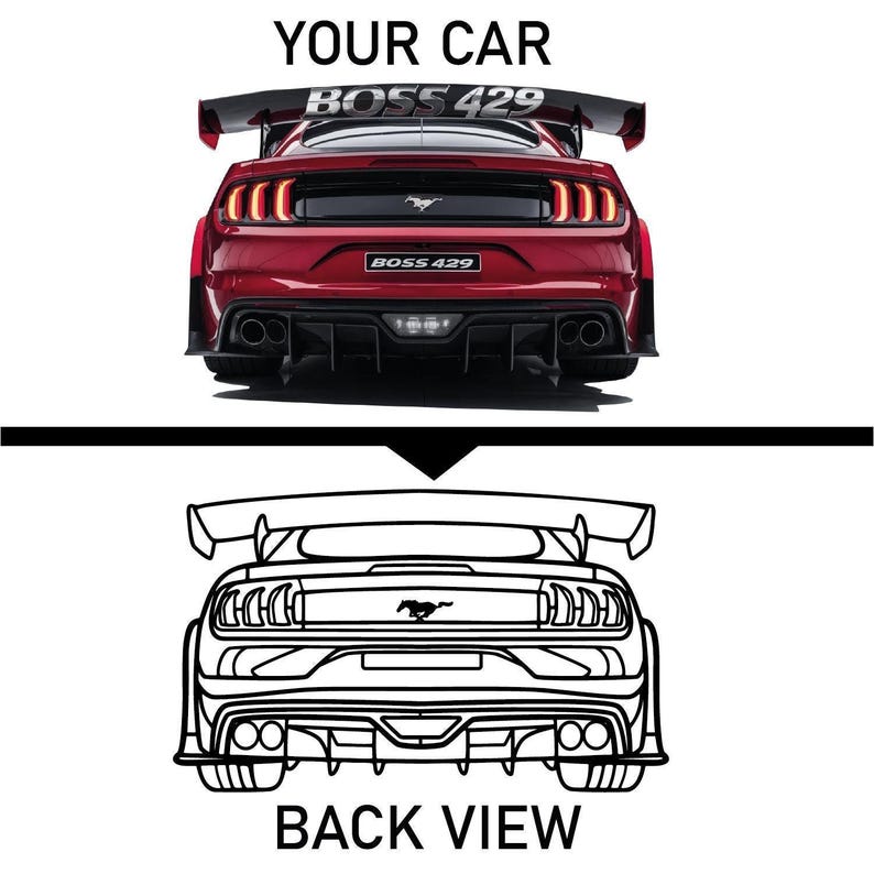 Personalized Your Car Back View Decor